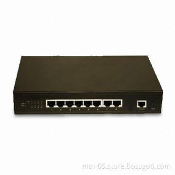 8-port Gigabit Ethernet Switch, Supports Store-and-forward Switching Method